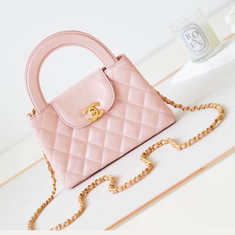 Ch*el top handle bags